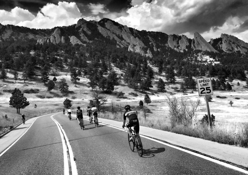 Cyclists in Colorado