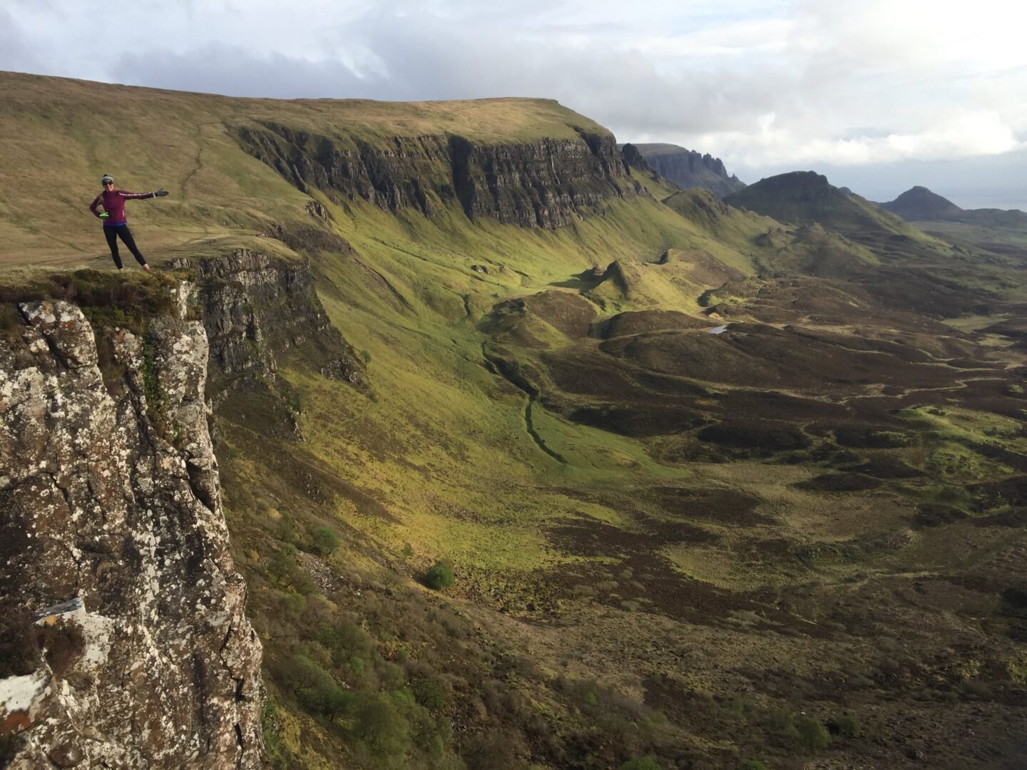 Running on Trotternish Ridge, Isle of Skye, Scotland